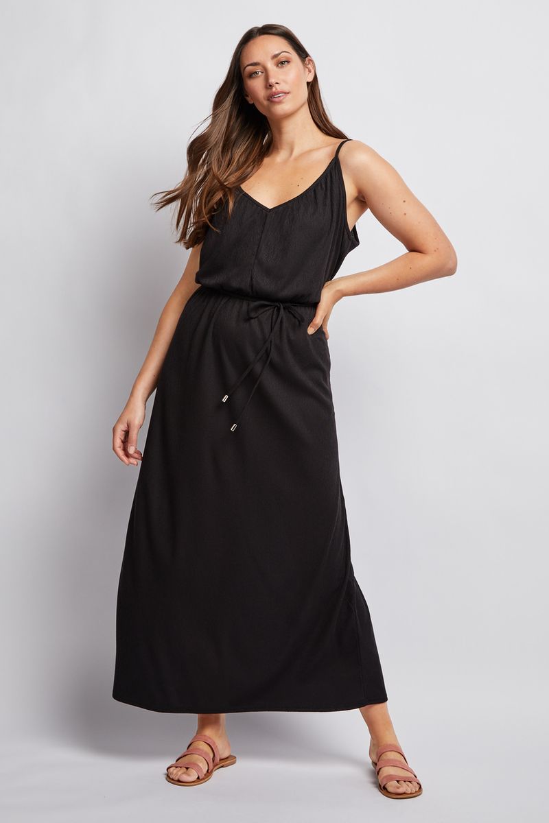 Black Jersey Maxi Dress