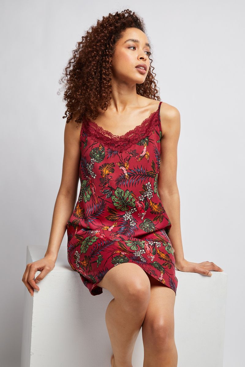 Leaf Print Chemise