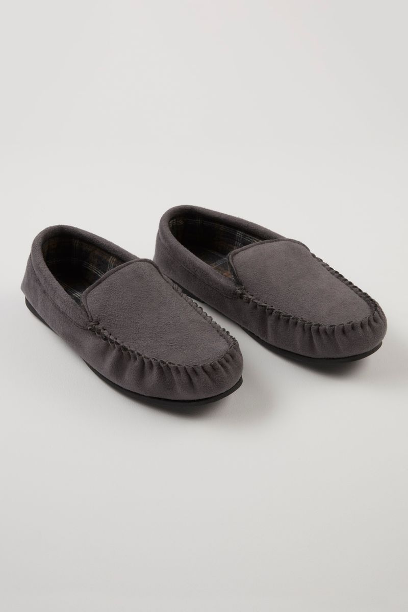 Charcoal Moccasins Slippers