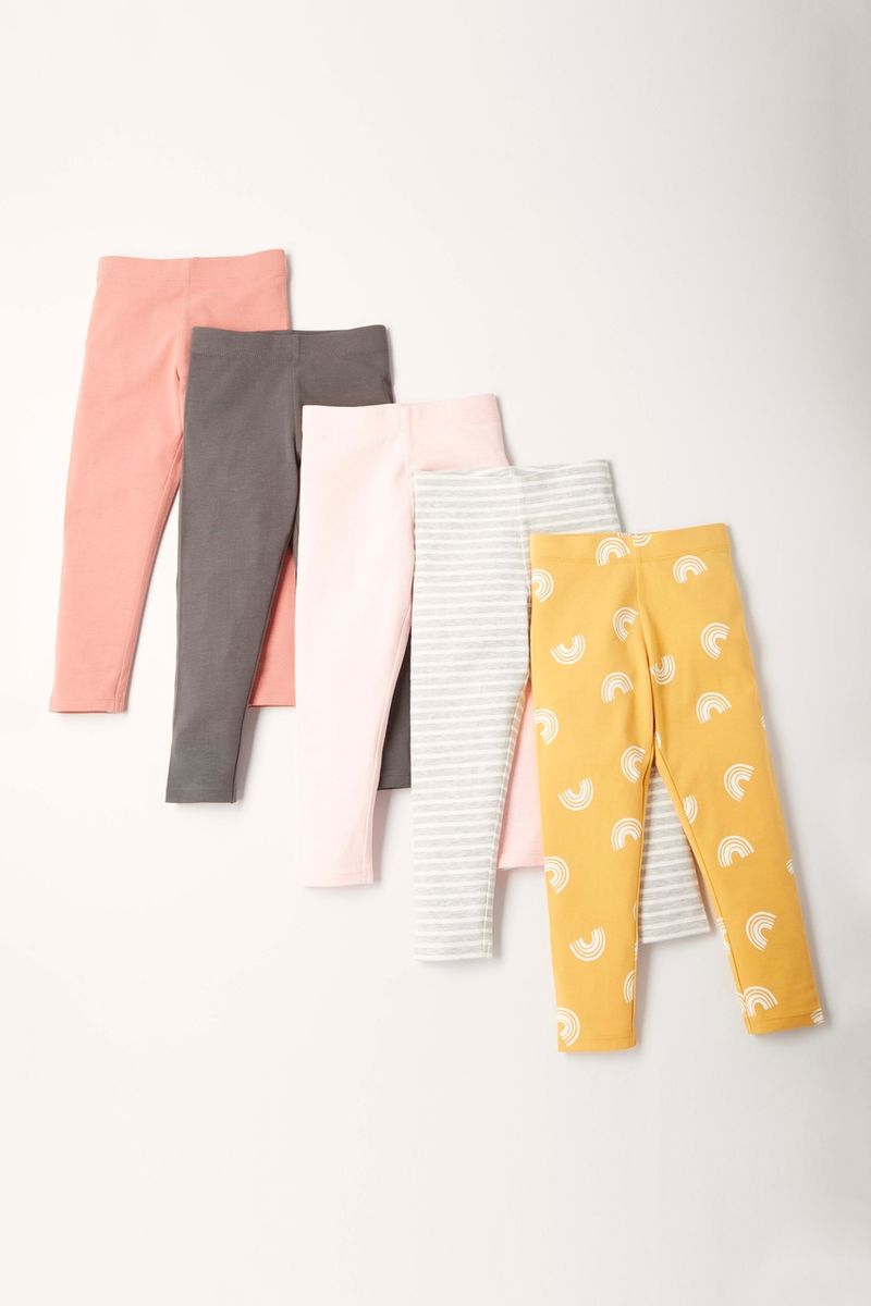 5 Pack Rainbow Leggings