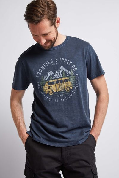 Navy Mountain Range T-Shirt
