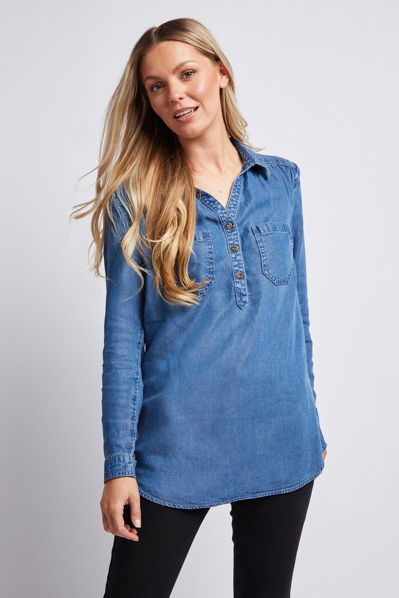 Denim Tunic Shirt