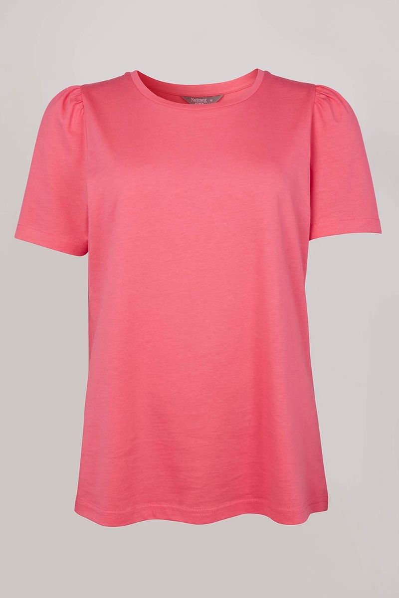 Pink Puff Sleeve T-shirt