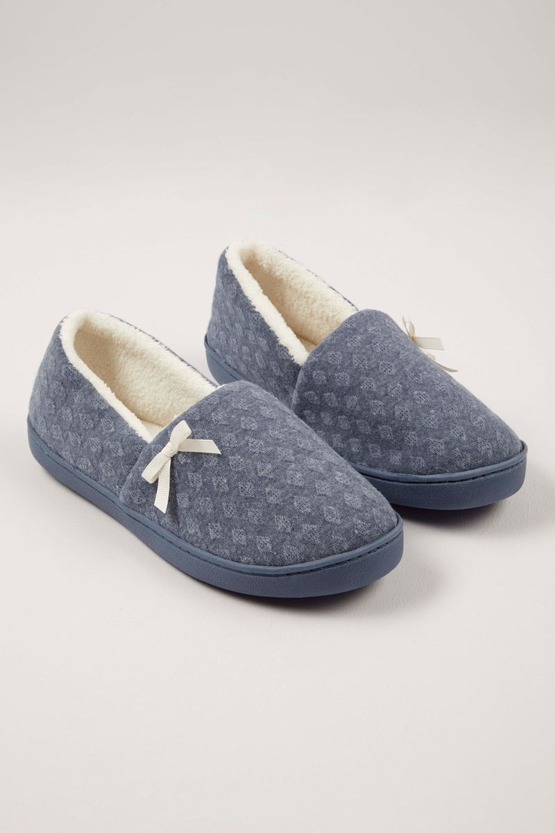 Denim Spot Comfort slippers