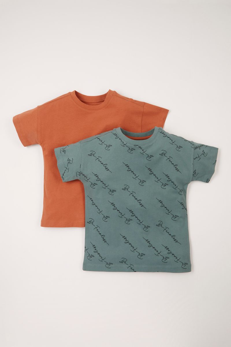 2 Pack Script T-shirts 1-10 yrs