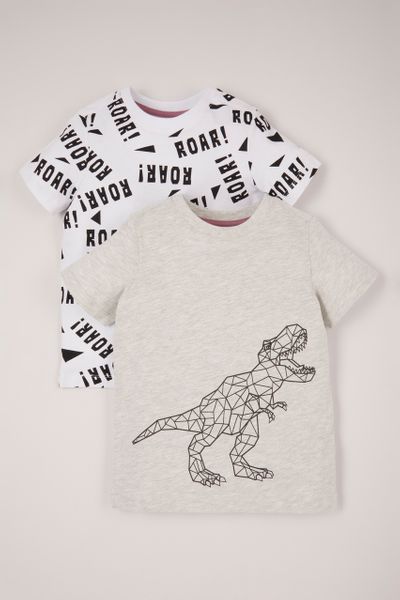 Geometric Dinosaur Print T-shirt