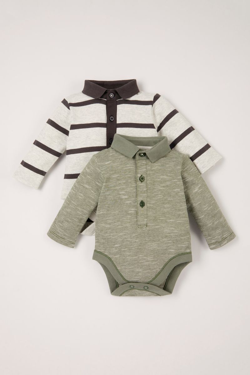 2 Pack Stripe Bodysuits