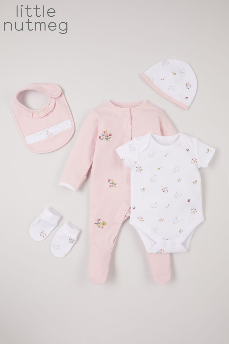 Little Nutmeg 5 Piece Pink Flower Starter Set