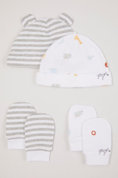 2 Pack Elephant Hats & Scratch mitts