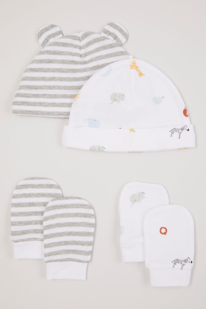 2 Pack Elephant Hats & Scratch mitts