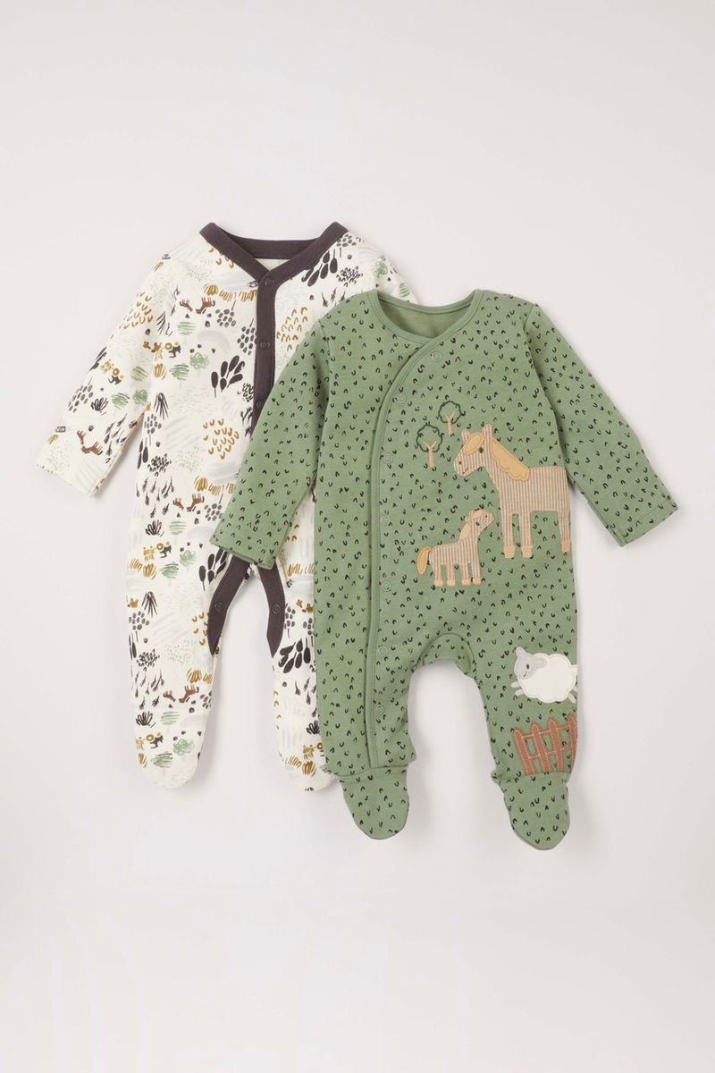 2 Pack Horse Sleepsuits