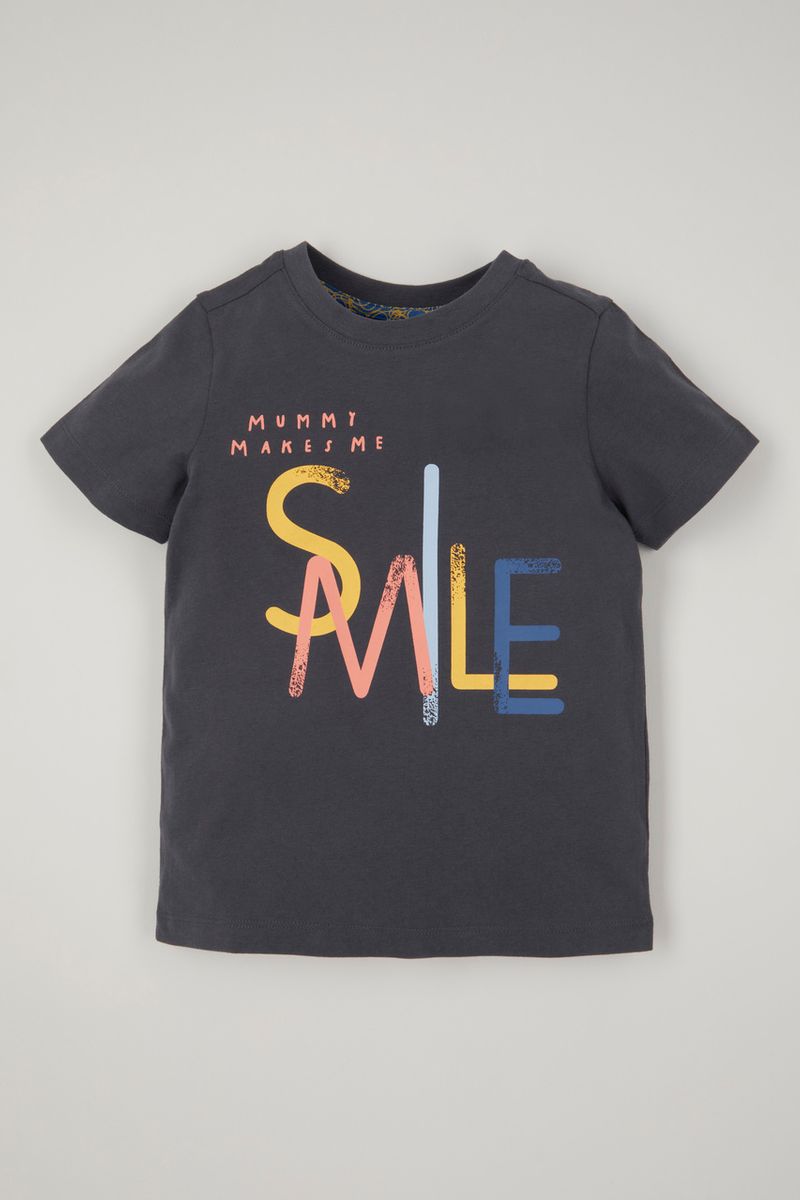 Mummy Smile Slogan T-shirt