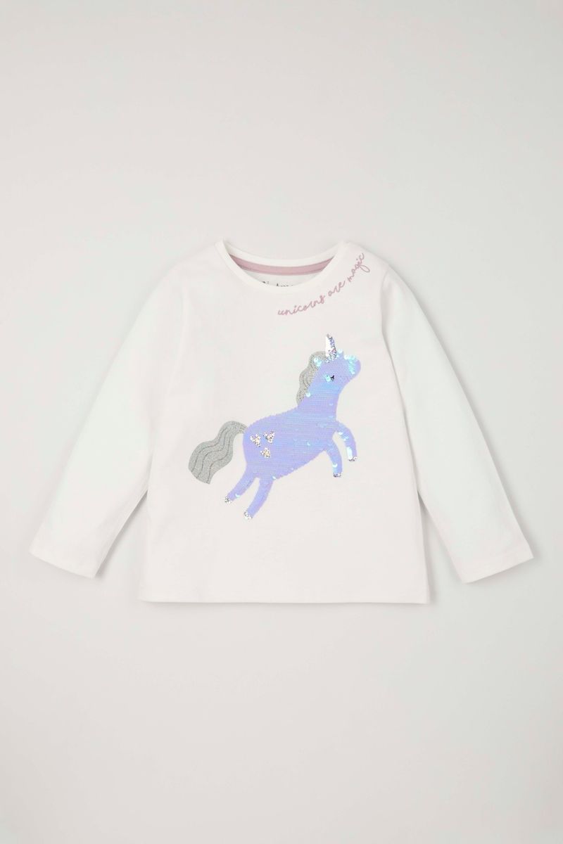 Unicorn Sequin T-Shirt 1 - 10yrs