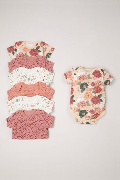 7 Pack Online Exclusive Floral Bodysuits