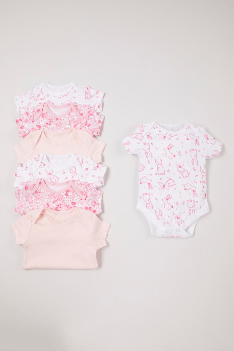 Online Exclusive 7 Pack Bunny Bodysuits