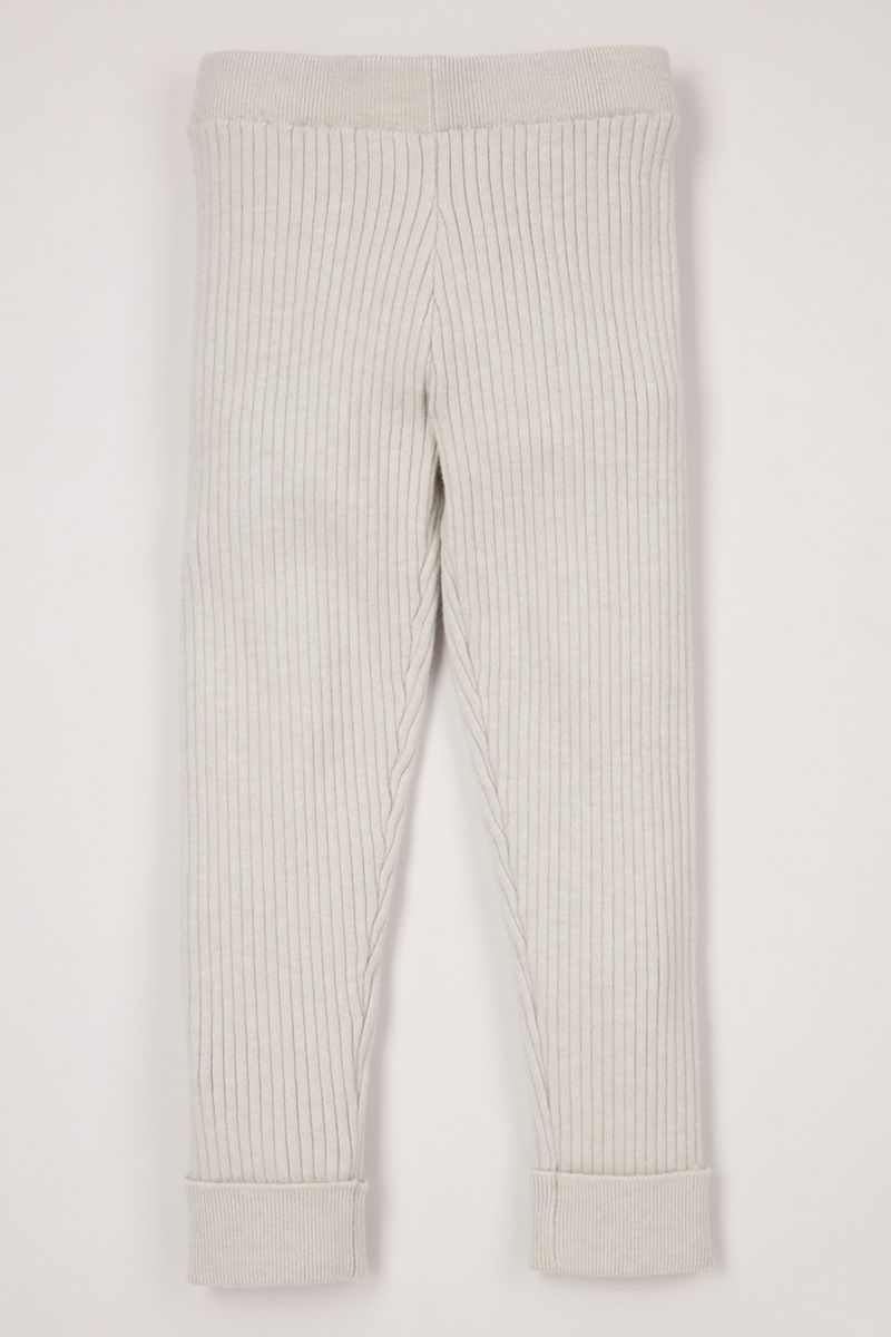 Grey Soft Knitted Leggings