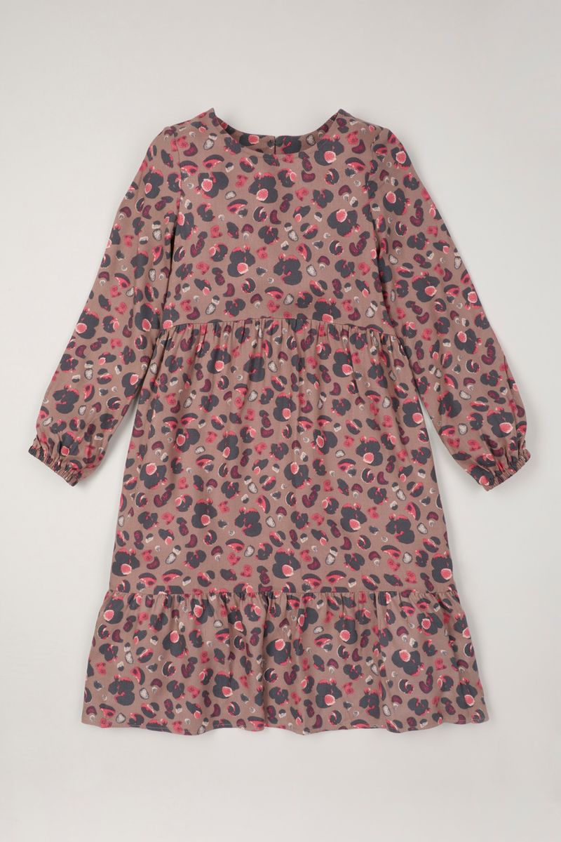 Leopard Tiered Midi dress