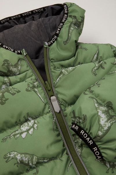 dinosaur padded coat