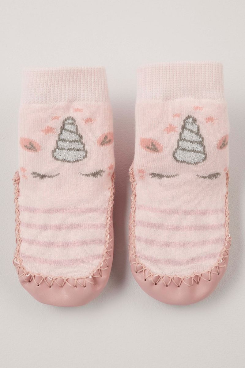 Unicorn moccasins slippers