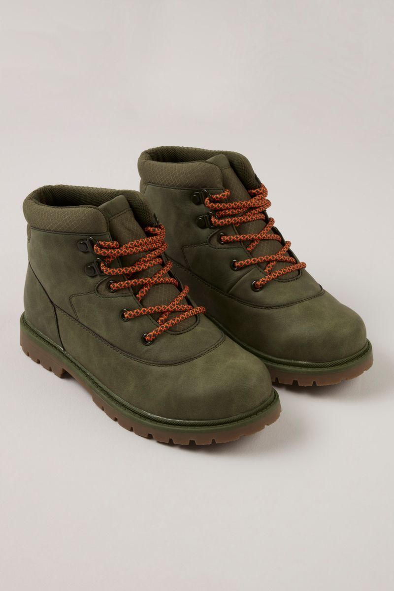 Khaki Hiking Boots