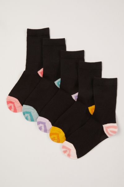 5 Pack Stripe Fruit Socks