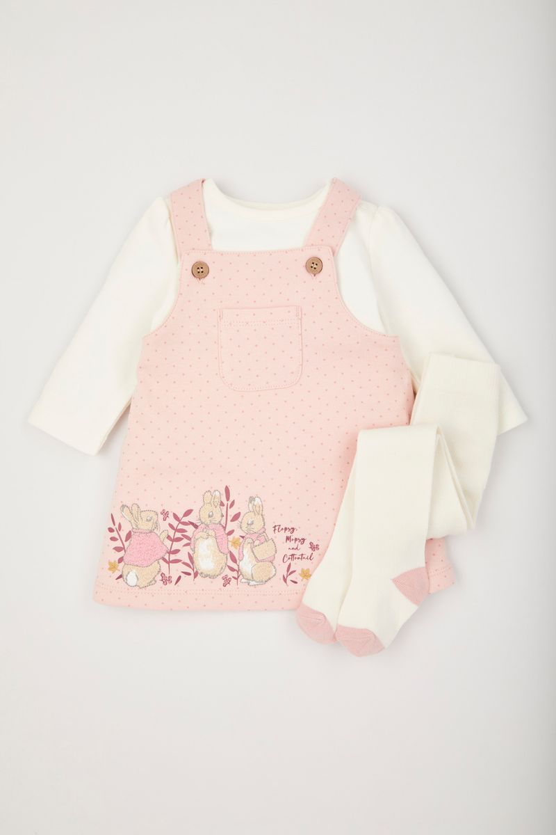 Peter Rabbit Pinafore Dress Set
