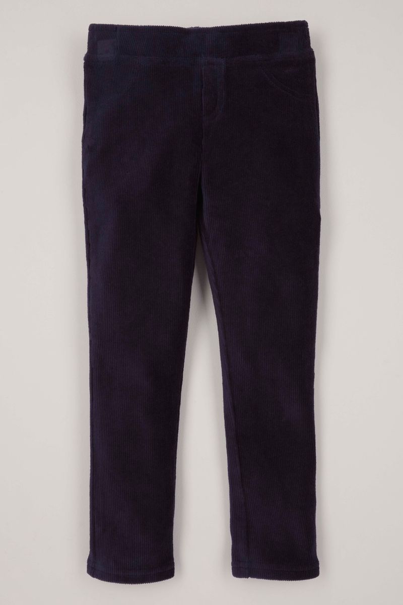 Navy Velour Leggings