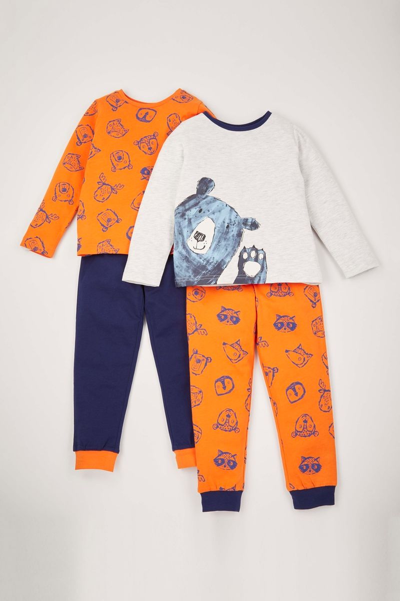 2 Pack Peeping Bear pyjamas