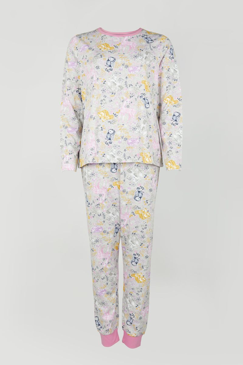 Lilac Woodland Print Pyjamas