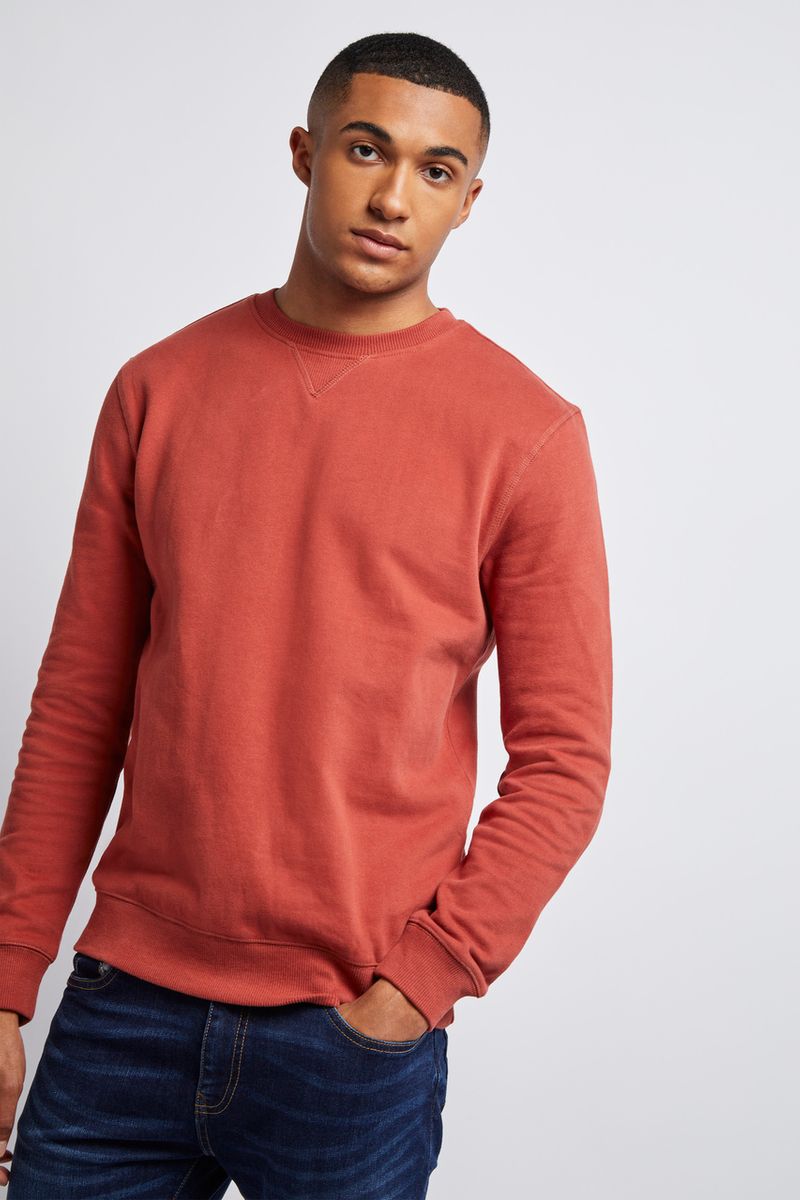 Rust Crew Neck Sweatshirt