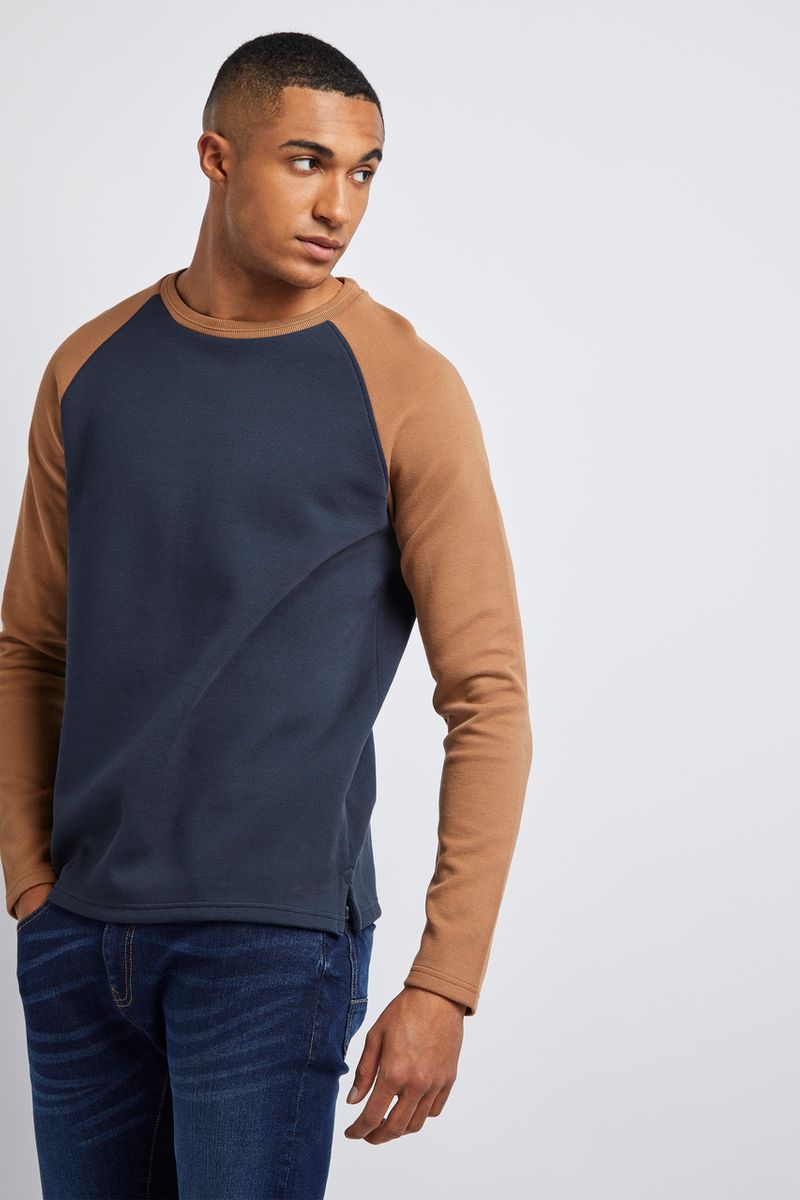 Navy Raglan top