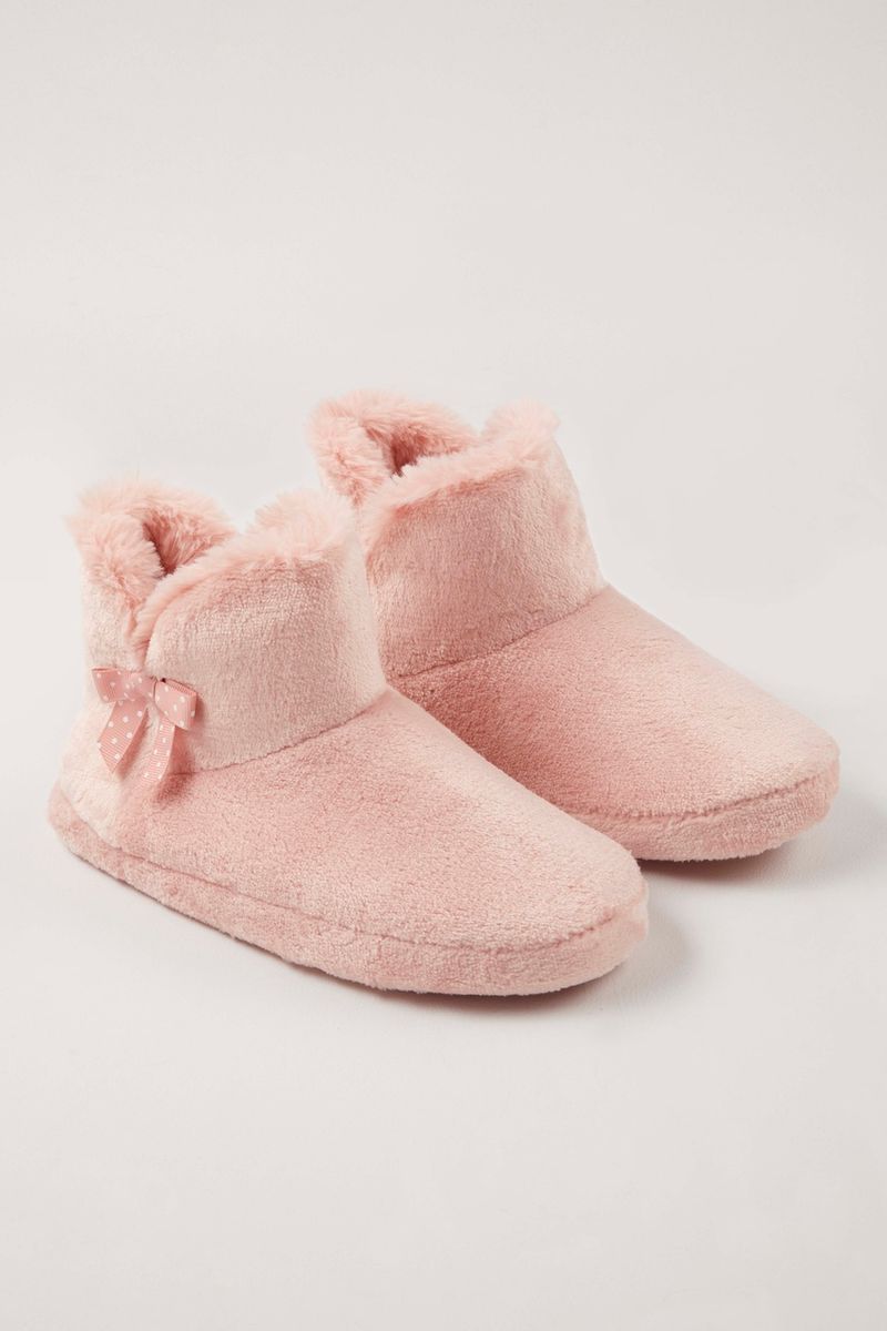 Pink Faux Fur boots