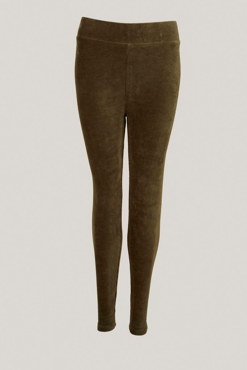 Khaki Cord Leggings