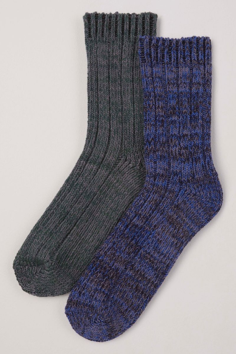 2 Pack Blue Bramble Socks