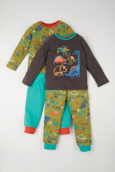 2 Pack Dinosaur Pyjamas
