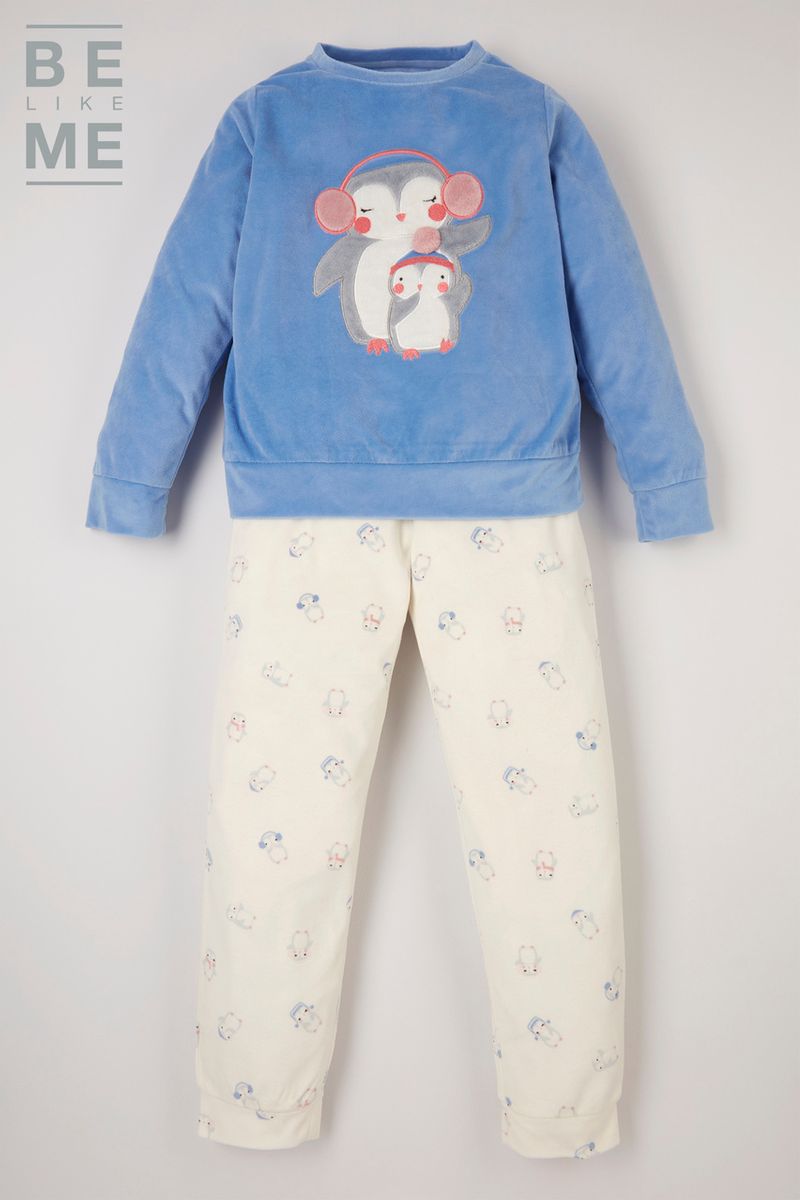 Be Like Me Little Penguin Fleece Kids pyjamas