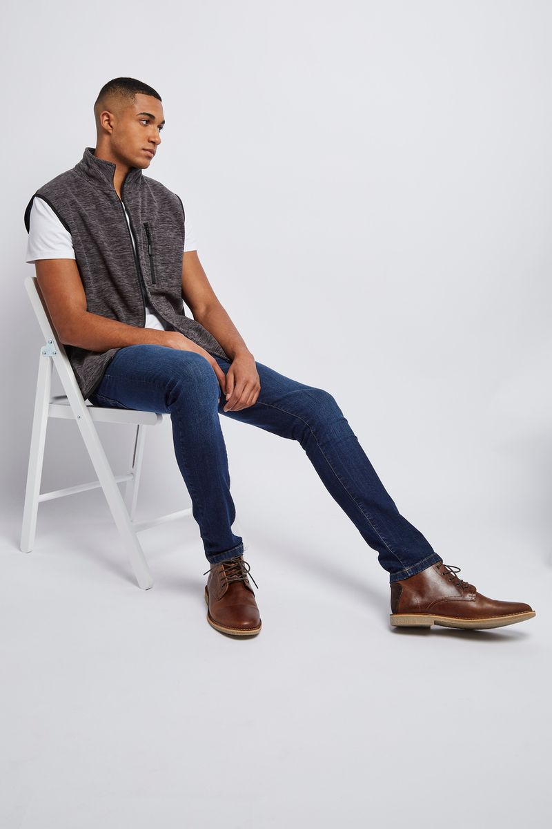 Charcoal Fleece Gilet