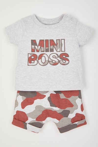 Mini Boss Camo Short Set