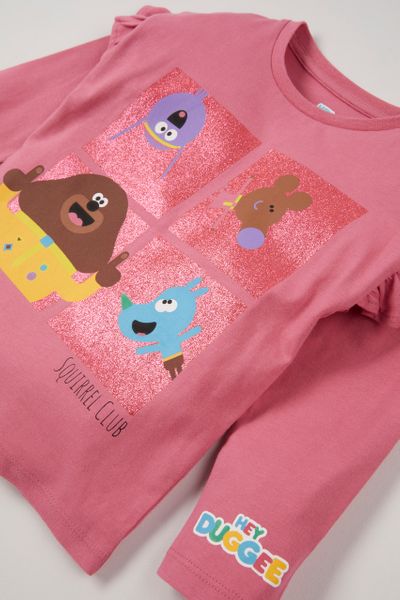 Get Wivvit Girls Hey Duggee Sequin Rainbow T-Shirt Frill Sleeve Summer Top Sizes from 1 to 5 Years 