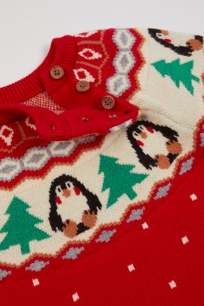 Family Of Christmas Fairisle Red 