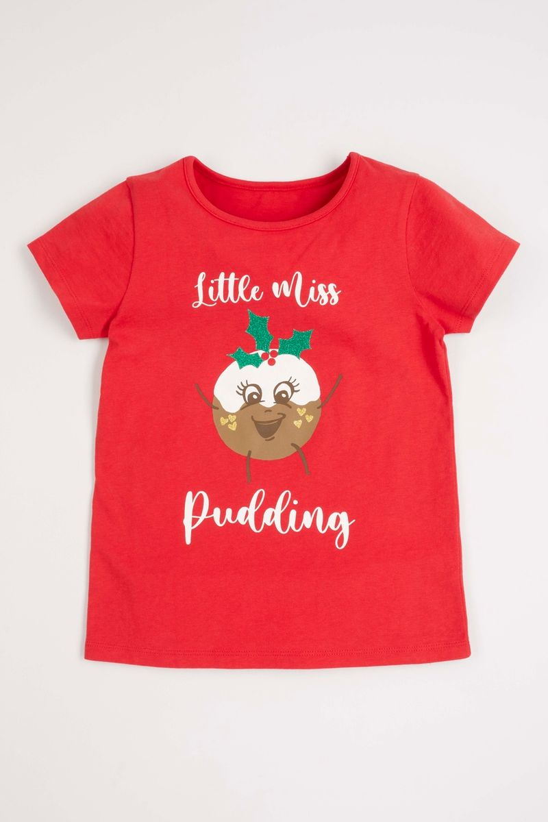 Christmas Pudding T-shirt 1-14 yrs