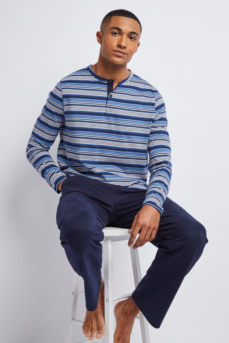 Navy Stripe Pyjamas