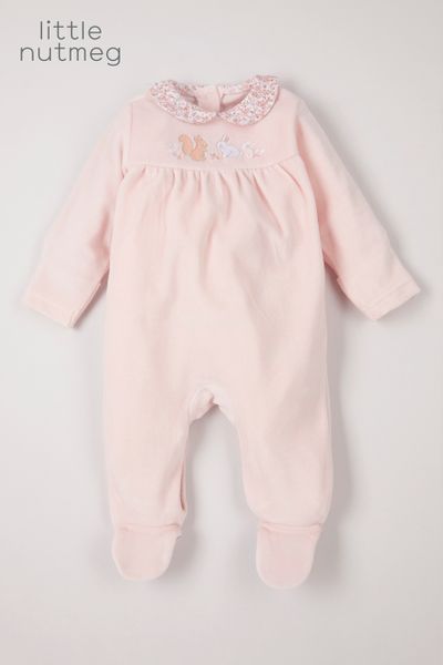 Little Nutmeg Pink Sleepsuit