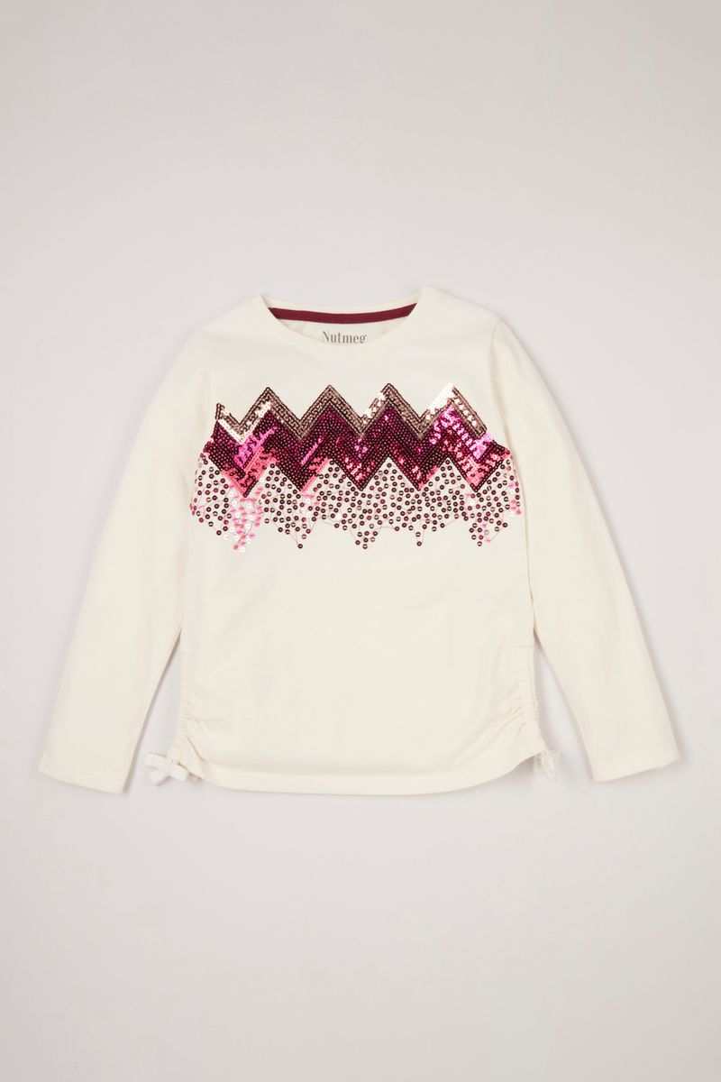 Sequin Side Tie T-shirt