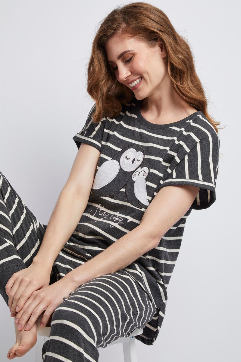 Charcoal Applique Pyjamas