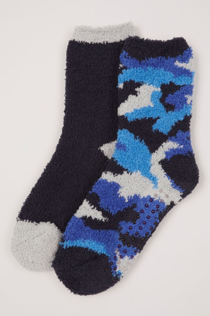 2 Pack Camo Cosy Socks