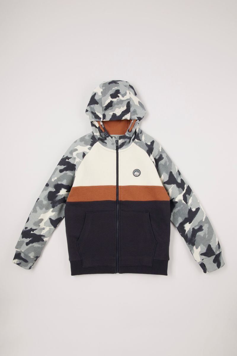 Raglan Camo Hoodie