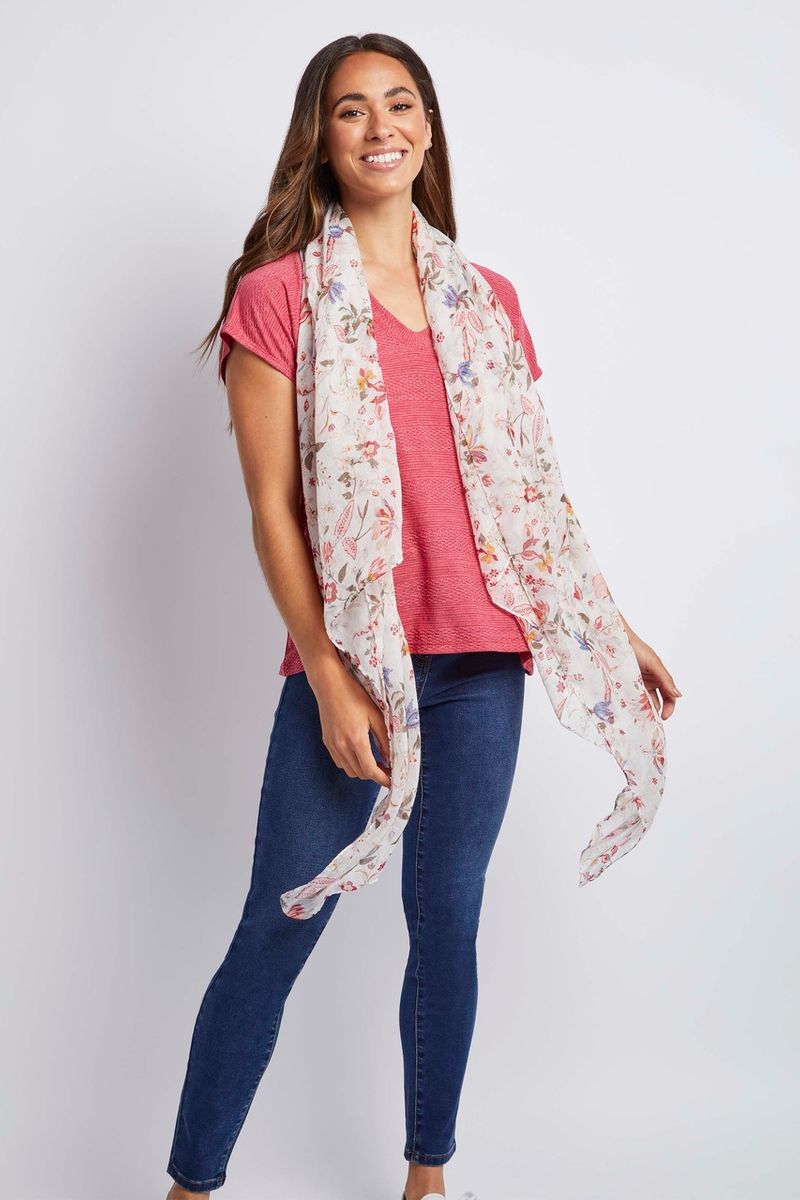 Pink Scarf Top