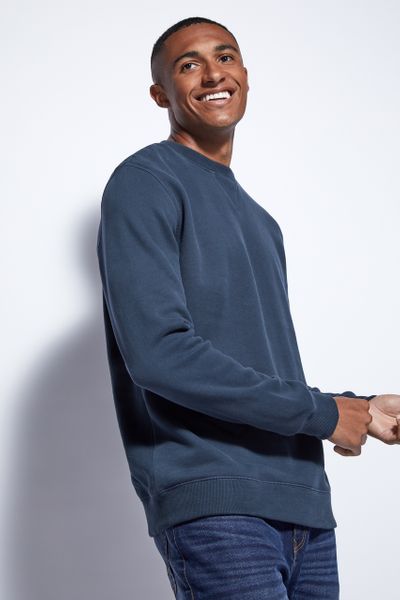 Petrol Blue Crew Neck Sweatshirt - Nutmeg