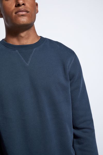 Petrol Blue Crew Neck Sweatshirt - Nutmeg